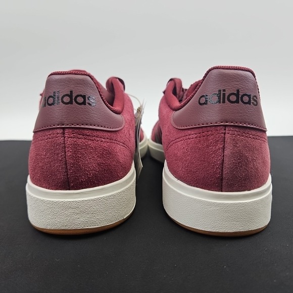 Adidas Grand Court‎ Base 00 Men\'s size 11 Burgundy Suede Causal Shoes JQ6015 main image 5